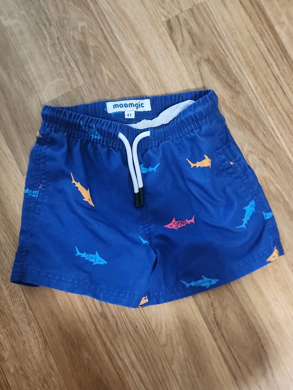 Maamgic Blue Shark Swim Shorts for Kids